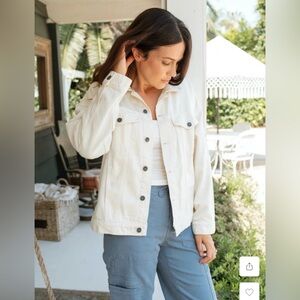 Women's Carly Jean LA hunter Jacket sea salt Large